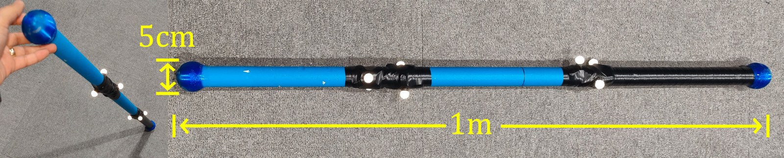 The Magic Marker wand with markers and color-coded tips